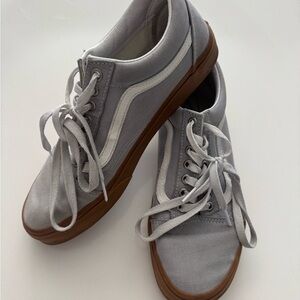 Light Gray Low-Top Vans Sneakers